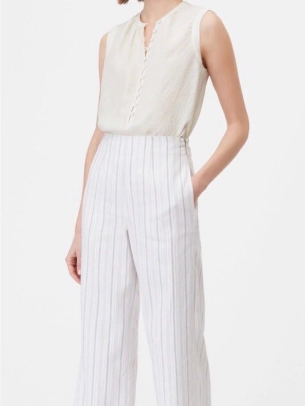 Rebecca Taylor TAILORED Striped Suiting Pant in Lilac SZ. 2 NWOT Originally $295